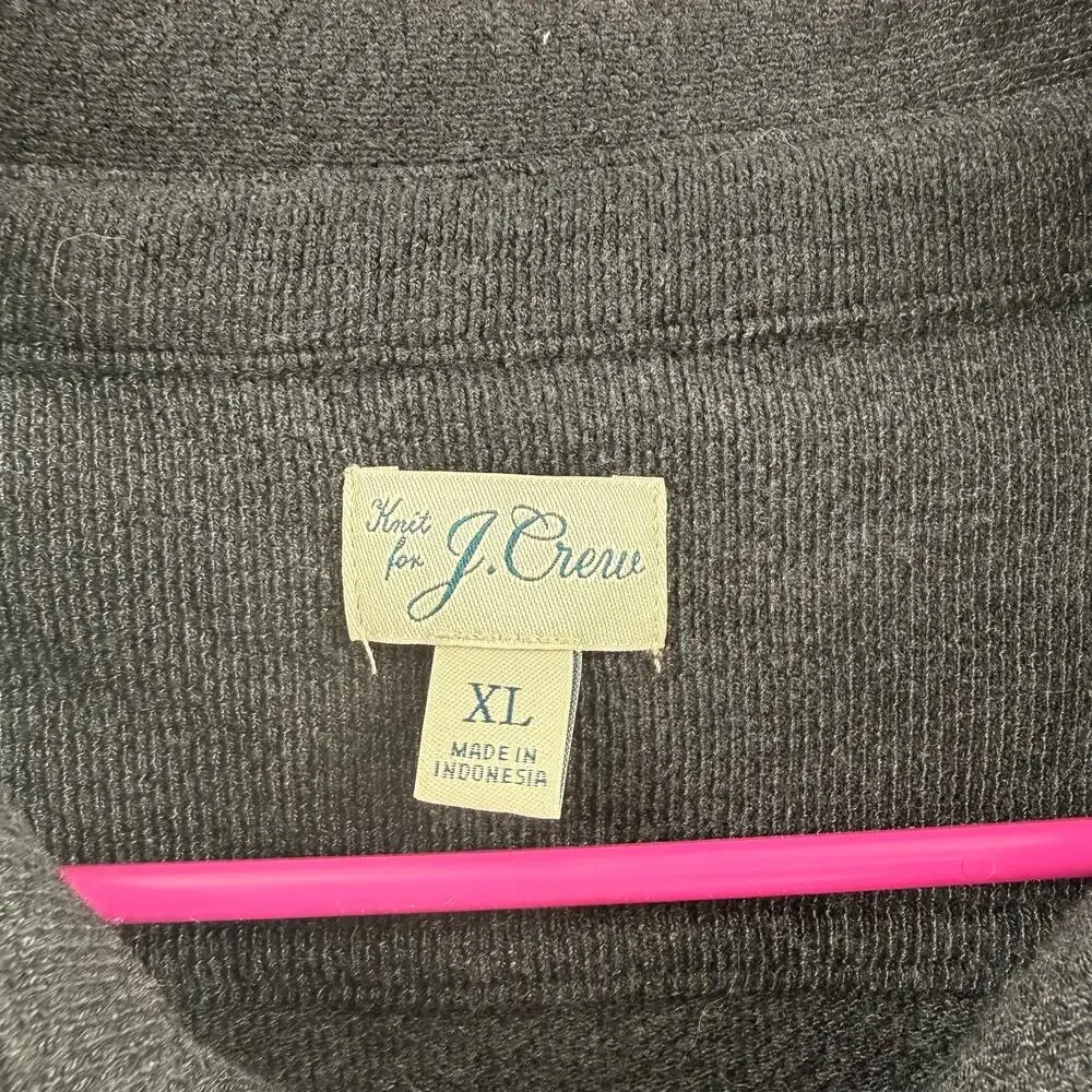 J.Crew Shacket Sweater Shirt Men’s XL Long-sleeve textured button cotton blend